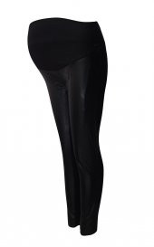 Janset Moda PB-AA7005  Önü Deri Görünümlü Uzun Hamile Taytı - 1