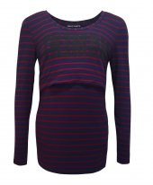 Janset Moda PB-AA7011 Viskon Lohusa Uzun Kollu Emzirme Bluz - 2