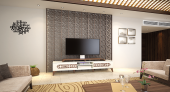 BİSMOT FLORA 130 CM ASKI APARATLI TV SEHPASI - 1