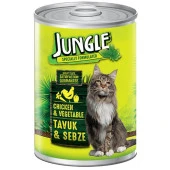 Jungle Kedi 415 gr Tavuklu-Sebzeli Konserve 24 Adet - 3