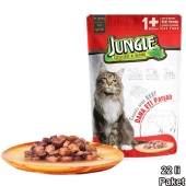Jungle Kedi Biftekli 24 Adet 100 g Pouch - 3