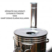 Ys YARAMIŞ guvec mangal gozleme saclı ızgaralı  soba mangal kamp çadır sobası eko takım - 4