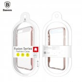 Baseus Fashion iPhone 8 Plus Kılıf Kenarları Renkli Şeffaf Siliko - 2