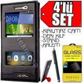 Huawei GR3 Kılıf Magnum Vip Pencereli - 1