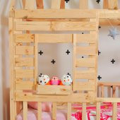 Markaawm Montessori Çocuk Yatak Raf Çam 90X190 Karyola Menekşe - 5