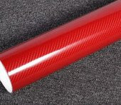 7D/6D KIRMIZI RENK KARBON FİBER KAPLAMA 20CMX152CM - 4