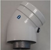 Demirdöküm orijinal kombi baca dirseği 45 yoğuşmalı ücretsiz ve hızlı kargo thumbnail 2