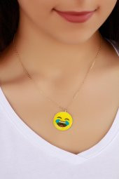 Kahkaha Atan Emoji Kolye - 1
