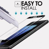 Sony Xperia XA1 Ultra Tam Kaplayan Çerçeveli Kırılmaz Cam Şeffaf - 4