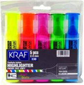 KRAF FOSFORLU KALEM 5 LI SET (330) - 1