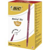 BIC ROUND STICK TUKENMEZ KALEM KIRMIZI 1.0MM 60 LI - 1