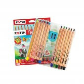 FATIH KURUBOYA JUMBO TRIBOO UCGEN NATURAL 12 RENK - 2