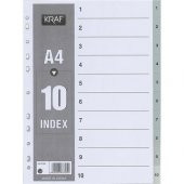 KRAF SEPERATOR PLASTIK  A4 1-10 RAKAM(1010) - 2