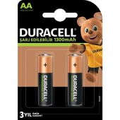 DURACELL SARJLI KALEM PIL 1300 mAh 2LI (AA) - 2