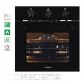 Termikel black Line 3lü ankastre set (bo 5200 BL fırın + 17152 b604L ocak + caspia 3108 60 Cm Davlumbaz) - 2