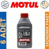 Motul Dot 5.1 500 ML Tam Sentetik Fren Hidrolik Yağı (6 Adet) - 1