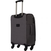 Ççs 409 4 Tekerlekli Kabin Boy Kumaş Valiz Gri - 3