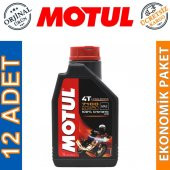 Motul 7100 4T 20W-50 1 Lt 4 Zamanlı Motosiklet Motor Yağı (12 Adet) - 1