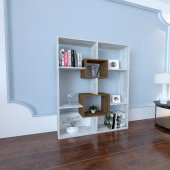 İnventive Kitaplık Kristal Ceviz - 1