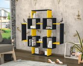 Gant Kitaplık Siyah-Sarı - 1