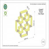 Gant Kitaplık Safir Meşe Berlin - 3