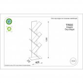 Tree Kitaplık Kırmızı - 2