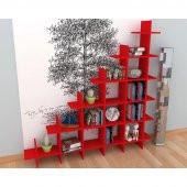 Puzzle Kitaplık Kırmızı - 1