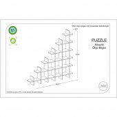 Puzzle Kitaplık Kırmızı - 2
