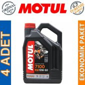 Motul 7100 4T 10W-50 4 Lt 4 Zamanlı Motosiklet Motor Yağı (4 Adet) thumbnail 1