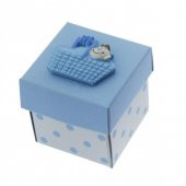 12 Adet 5x5cm Kutu Sepette Bebek Biblolu - 3