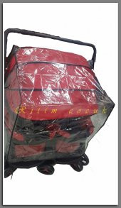 Yanyana Ikiz Bebek Arabasi Yagmurlugu, Ikiz Yagmurluk, Koruma, Ortu, Cadir - 1