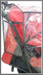 Yanyana Ikiz Bebek Arabasi Yagmurlugu, Ikiz Yagmurluk, Koruma, Ortu, Cadir - 3