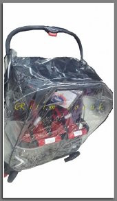 Yanyana Ikiz Bebek Arabasi Yagmurlugu, Ikiz Yagmurluk, Koruma, Ortu, Cadir - 4