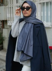 Denim Şal - Lacivert - 1