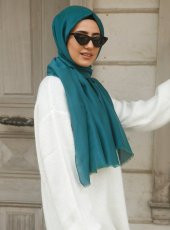 İpek Vual Şal - Yeşil - 2