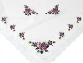 Kanaviçe Baskılı Güpürlü Fiskos Lila thumbnail 1