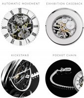 6053.33113 Stührling 47mm Kurmalı Cep Saati - 5