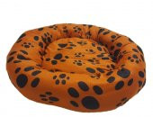 TURKUAZ AKAVARYUM SİMİT KEDİ YATAĞI 50x50x15cm (TURUNCU RENK) - 2