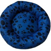 TURKUAZ AKAVARYUM SİMİT KEDİ YATAĞI 50x50x15cm (MAVİ RENK) - 2