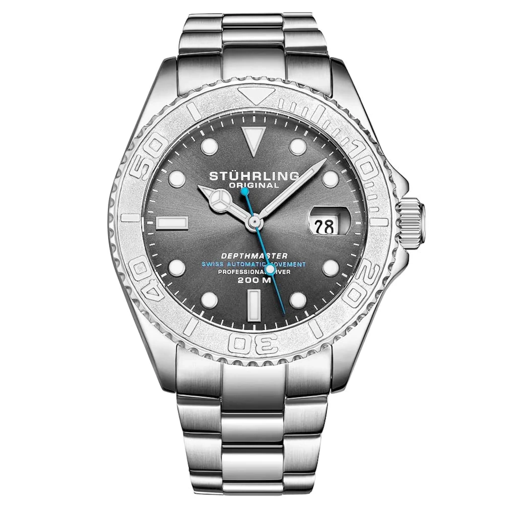 893.02 Stührling 42mm İsviçre Otomatik Erkek Kol Saati - 1