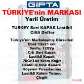 GIPTA TURKEY GÖRSELLİ LASTİKLİ CİLTLİ DEFTER ÇİZGİLİ 120YP 2718 - 3