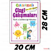 ÇIKARTMALI ÇİZGİ ÇALIŞMALARIM ÇİZ SİL YAPIŞTIR SAYILAR HARFLER - 6