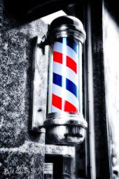 M311D 72 cm Döner Işıklı Berber/Kuaför Direği (Evrensel Simge) - 1