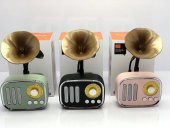HS67 Nostaljik Mini Dekor Retro Gramofon Bluetooth/FM Radyo - 5