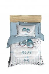 Dijital Baskılı 3d Bebek Nevresim Takımı Boy Su Yeşili thumbnail 2