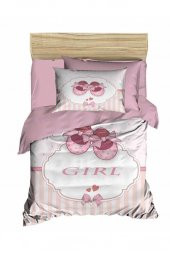 Dijital Baskılı 3d Bebek Nevresim Takımı Girl Pudra - 2