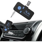 Case 4U Bluetooth Müzik Alıcısı 3.5 mm Aux Adaptör Araç Kiti 3in1 - Cyber AN-6999 X6 - 4