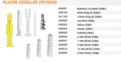 MUTLUSAN 7 MM BEYAZ DÜBEL 100 ADET - 1