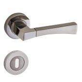 Doğanlar Simge Lüx Rozetli Kapı Kolu Nikel Saten Oda - 2