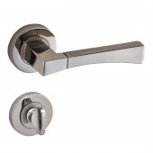 Doğanlar Simge Lüx Rozetli Kapı Kolu Nikel Saten Oda - 3